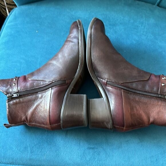 Salamander riveted Brown leather boots size 38EU - Picture 5 of 7